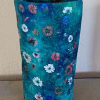 Wildflower Eyeglasses Holder, Floral Glasses Stand, Glasses Holder, Mom Gift, Weighted Stand-up Glasses Pouch, Flower Lover Gift