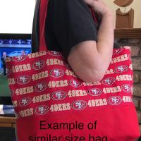 Golden State Warriors tote bag, handmade, throwback logo, vinyl bottom, one pocket, shopping market errand bag, GSW basketball