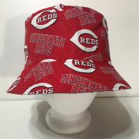 Cincinnati Reds / Bengals Bucket Hat, Handmade, Reversible, Unisex Sizes up to 4XL, Cotton, summer hat, fishing hat, ponytail sun hat, floppy hat