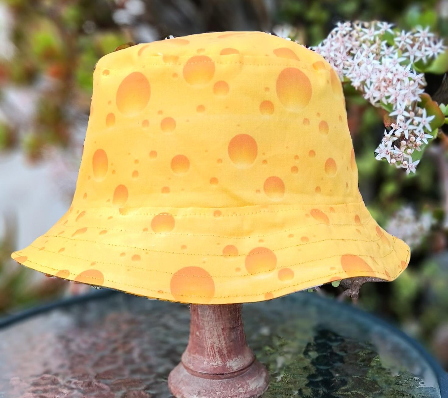 Green Bay Packers / Cheese Bucket Hat, Handmade, Reversible, Sizes up to 4XL, Cheesehead, Wisconsin, fishing hat, ponytail hat, floppy hat, adults or older children
