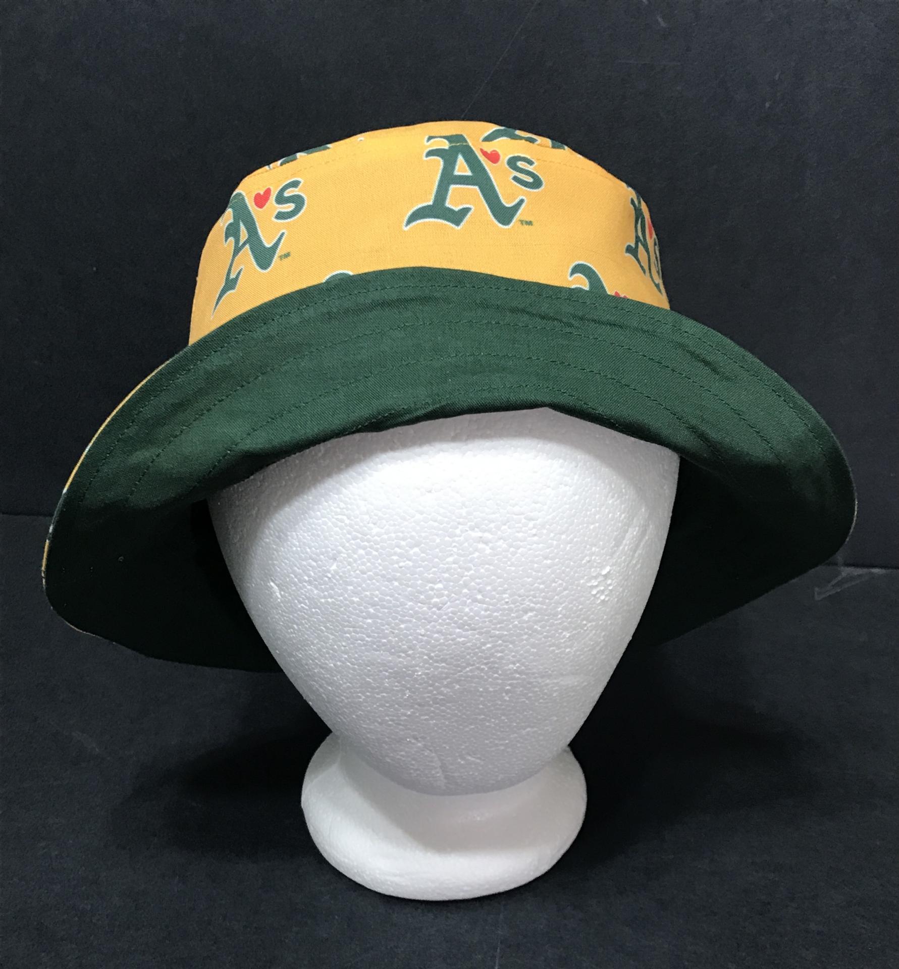 A’s Bucket Hat, Golden Yellow, Reversible, Unisex Sizes up to 4XL, cotton, fishing hat, sun hat, floppy hat, handmade, adults or older children