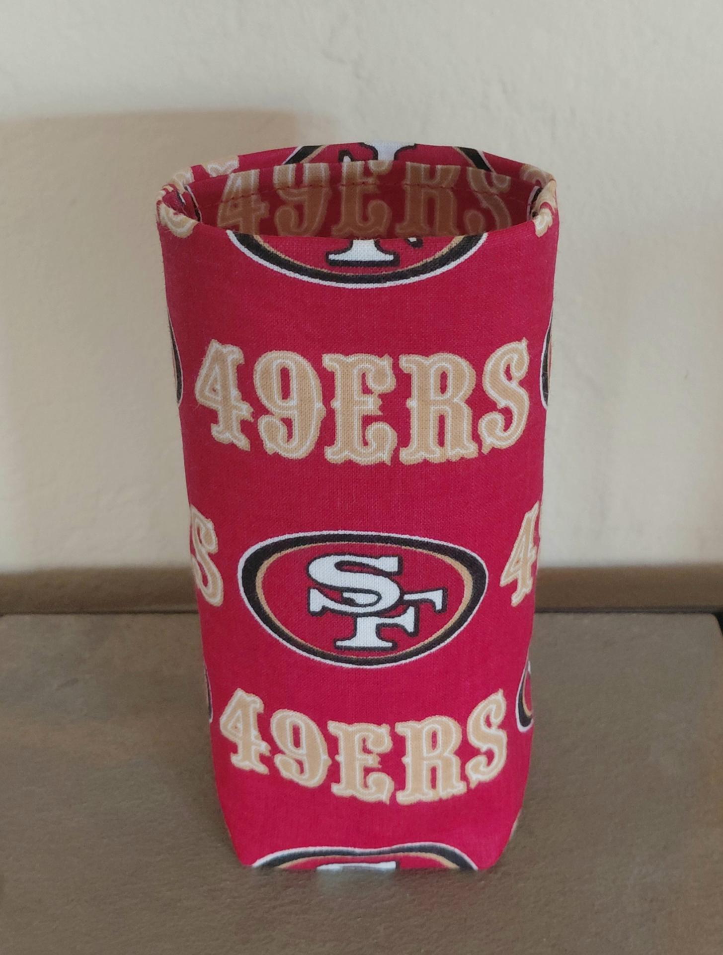 49er Upright Eyeglasses Holder, Handmade, Weighted Glasses Case, Glasses Stand, Eyeglasses Cup, Gift for 49ers fan, football
