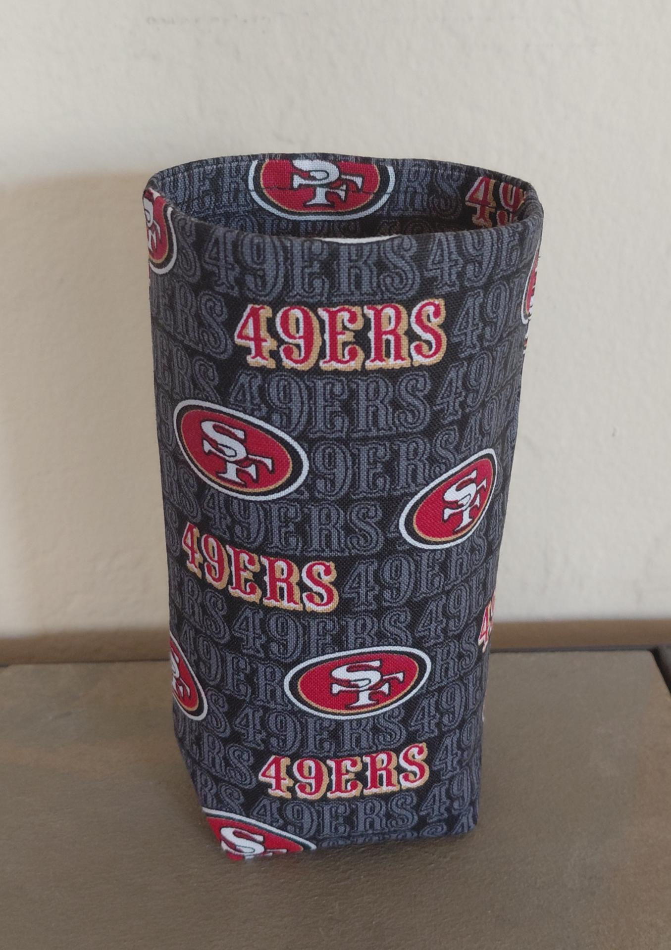 49er Upright Eyeglasses Holder, Handmade, Weighted Glasses Case, Glasses Stand, Eyeglasses Cup, Gift for 49ers fan, football