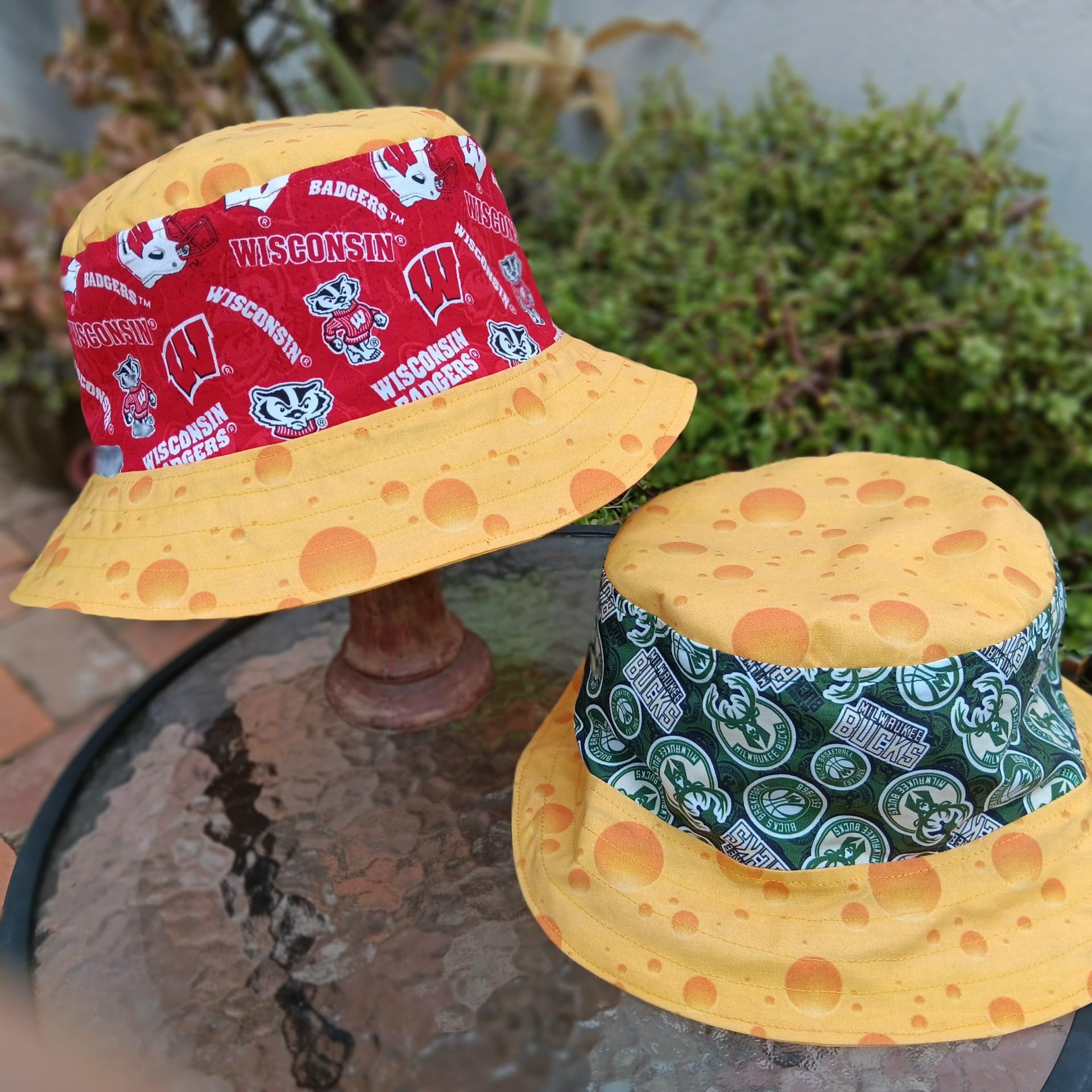 Badgers & Bucks cheese reversible bucket hat