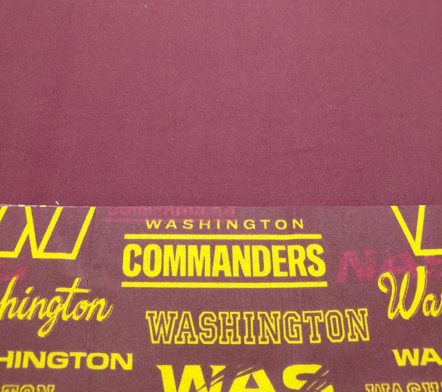 Washington Commanders Bucket Hat, Handmade, Reversible to Burgundy, Sizes up to 4XL, summer hat, fishing hat, sun hat, floppy hat, ponytail hat