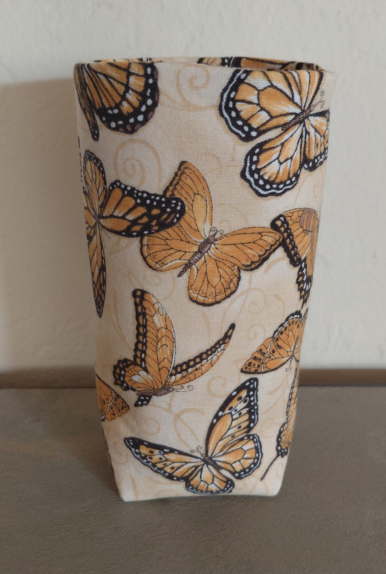 Monarch Eyeglass Holder, Glasses Stand, Eyeglasses Case, Weighted Stand-up Glasses Pouch, Butterfly Lover Gift