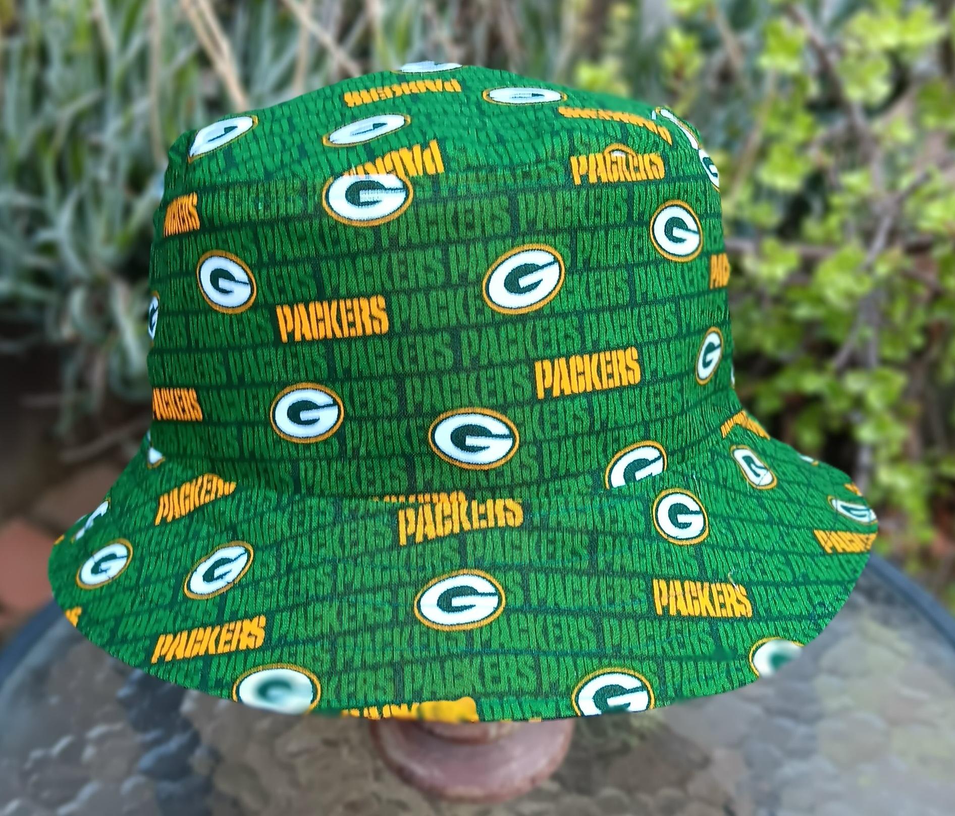 Green Bay Packers / Cheese Bucket Hat, Handmade, Reversible, Sizes up to 4XL, Cheesehead, Wisconsin, fishing hat, ponytail hat, floppy hat, adults or older children