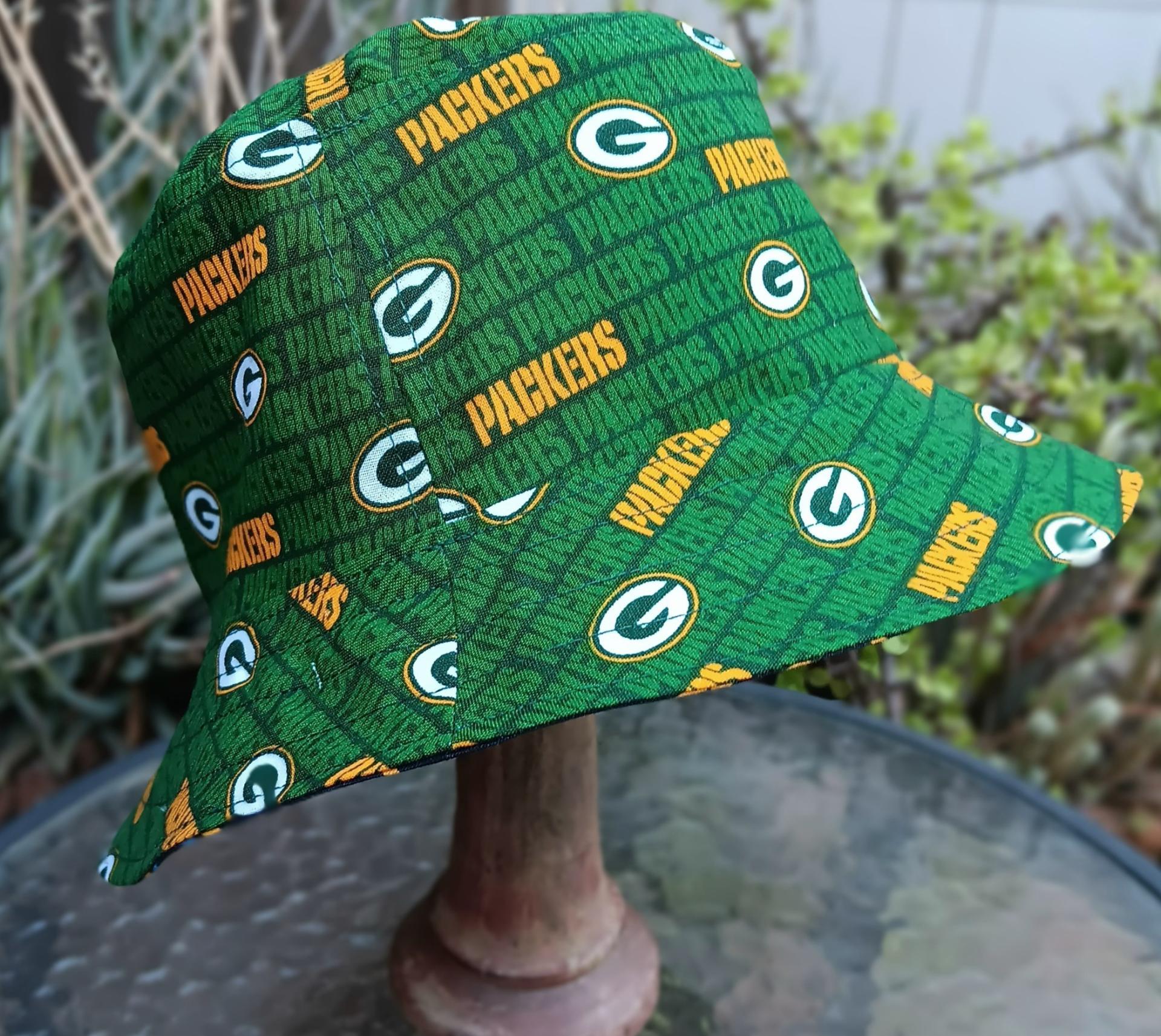 Green Bay Packers / Cheese Bucket Hat, Handmade, Reversible, Sizes up to 4XL, Cheesehead, Wisconsin, fishing hat, ponytail hat, floppy hat, adults or older children
