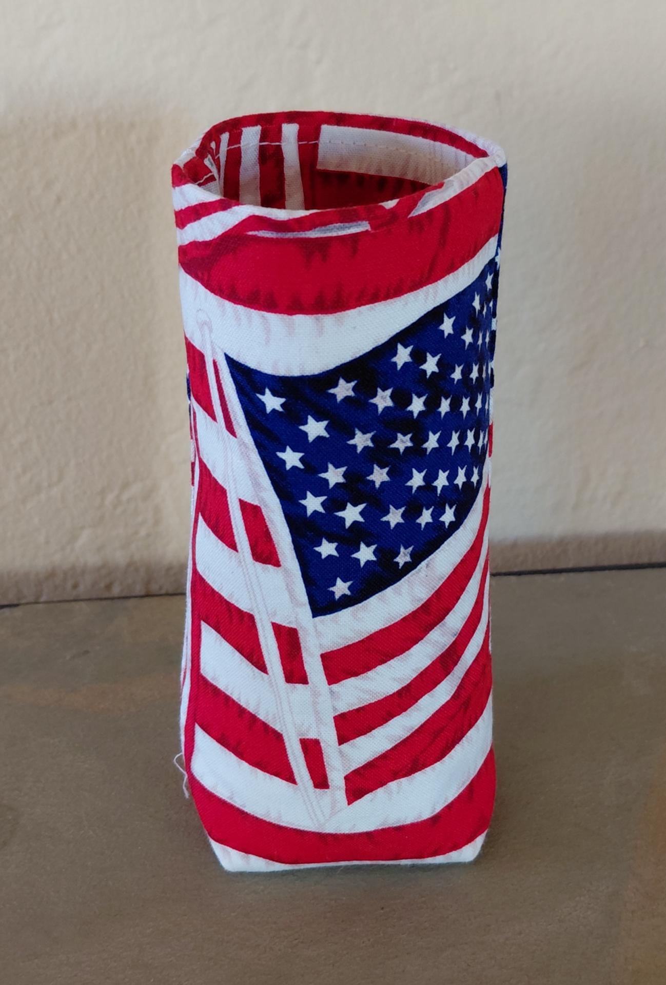 Patriotic Eyeglasses Holder, USA Glasses Stand, July 4th Glasses Holder, Weighted Stand-up Glasses Pouch, Americana, Teachers Gift, Military Gift