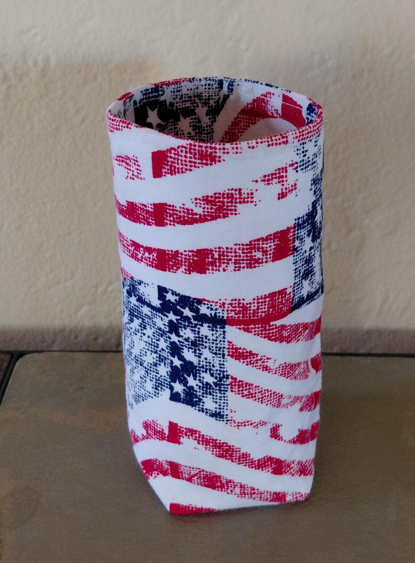 Patriotic Eyeglasses Holder, USA Glasses Stand, July 4th Glasses Holder, Weighted Stand-up Glasses Pouch, Americana, Teachers Gift, Military Gift