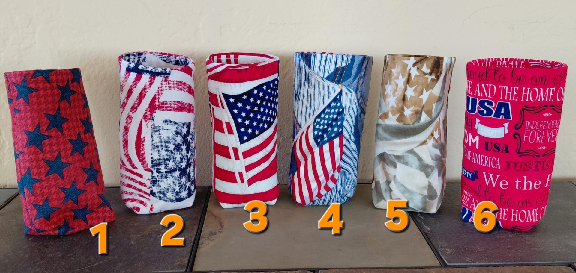 Patriotic Eyeglasses Holder, USA Glasses Stand, July 4th Glasses Holder, Weighted Stand-up Glasses Pouch, Americana, Teachers Gift, Military Gift