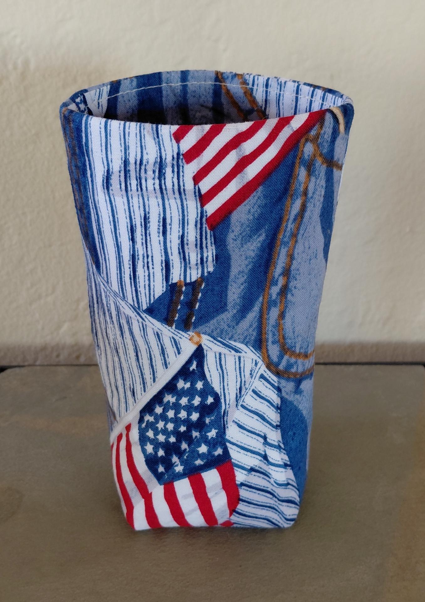 Patriotic Eyeglasses Holder, USA Glasses Stand, July 4th Glasses Holder, Weighted Stand-up Glasses Pouch, Americana, Teachers Gift, Military Gift