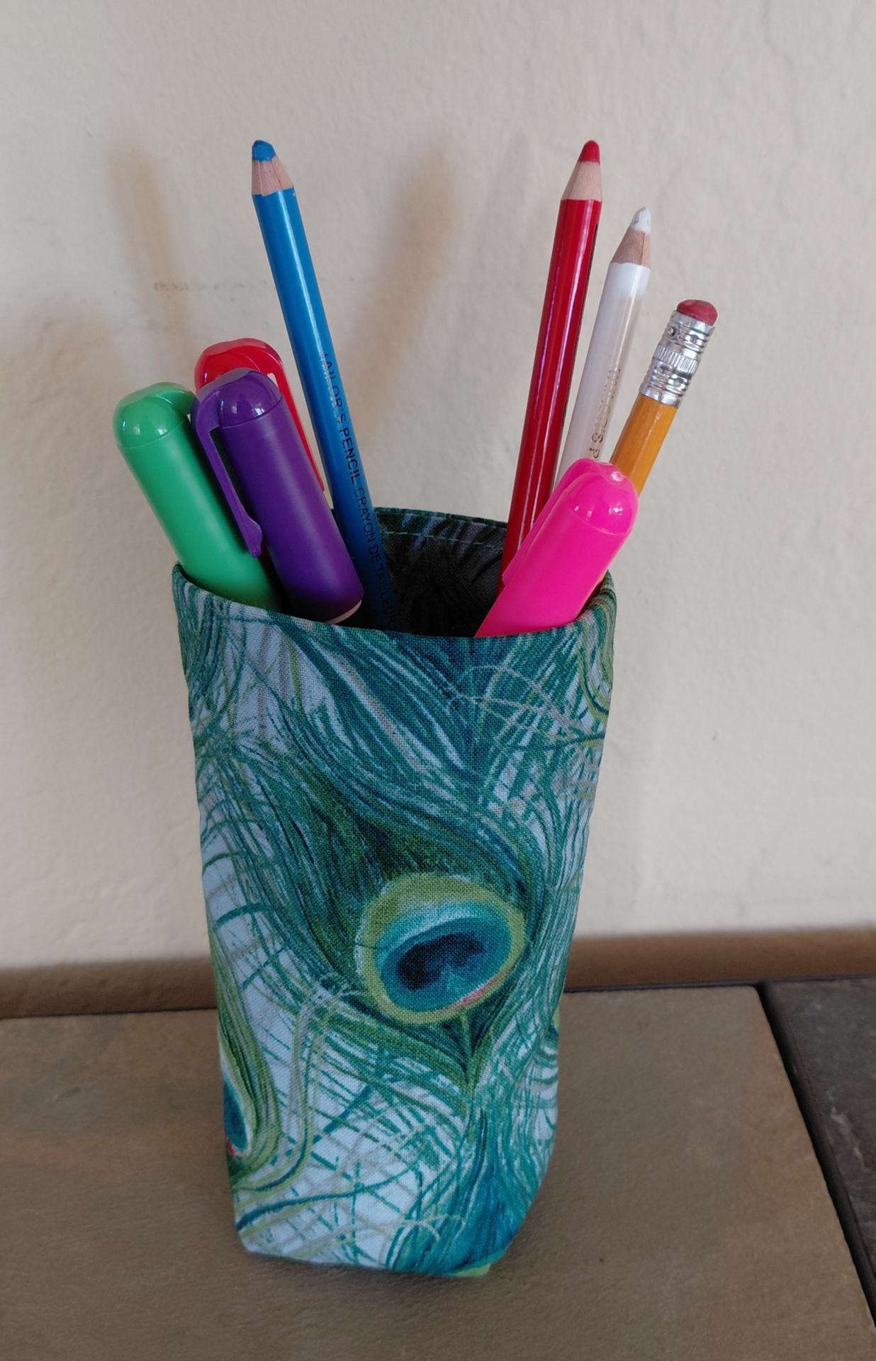 Peacock Print Eyeglasses Holder, Glasses Stand, Glasses Holder, Mom Gift, Weighted Stand-up Glasses Pouch, Peacock Lover Gift