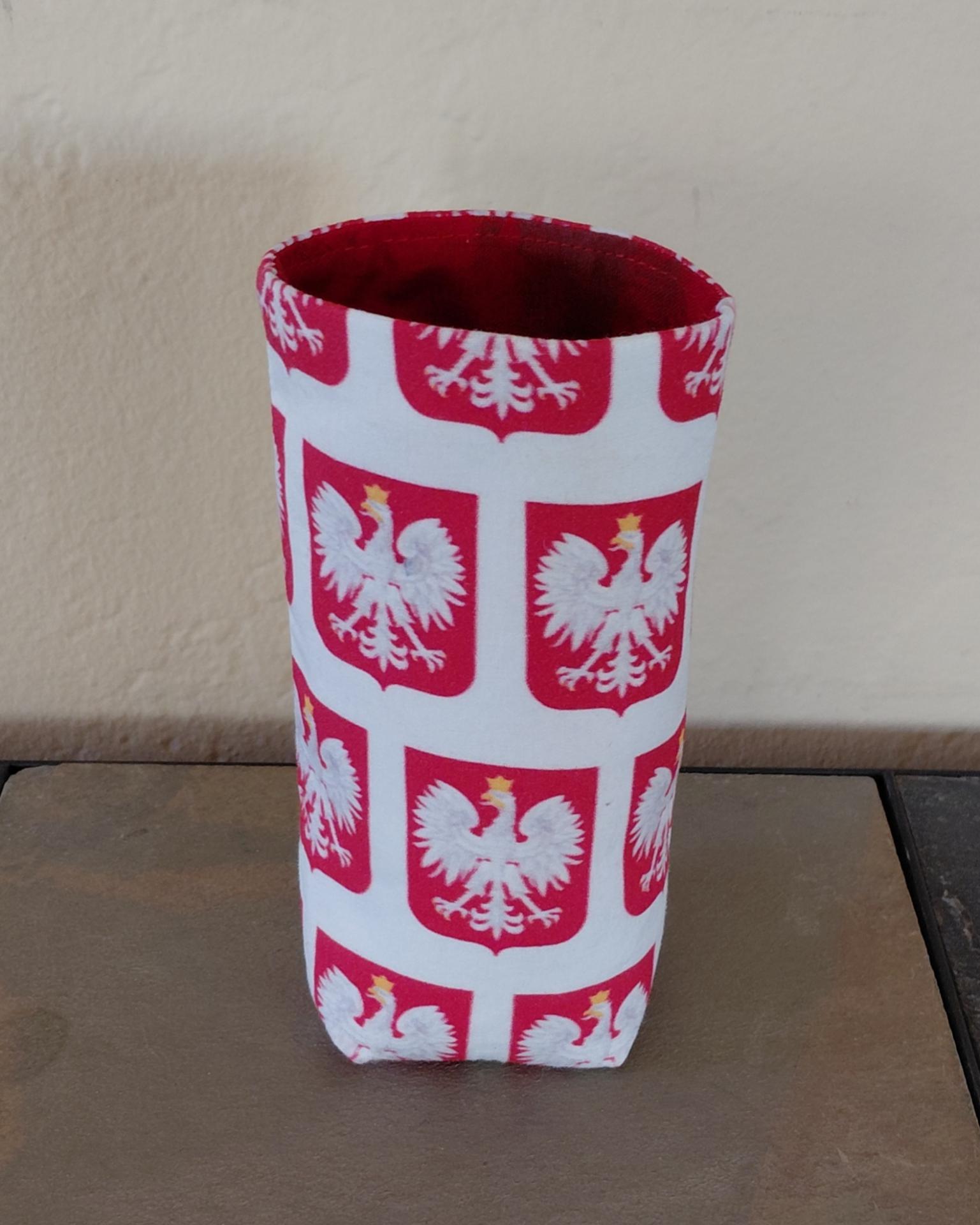 Polish Eagle Upright Eyeglasses Holder, Glasses Stand, Glasses Holder, Polish American Gift, Weighted Stand-up Glasses Pouch, Polska gift