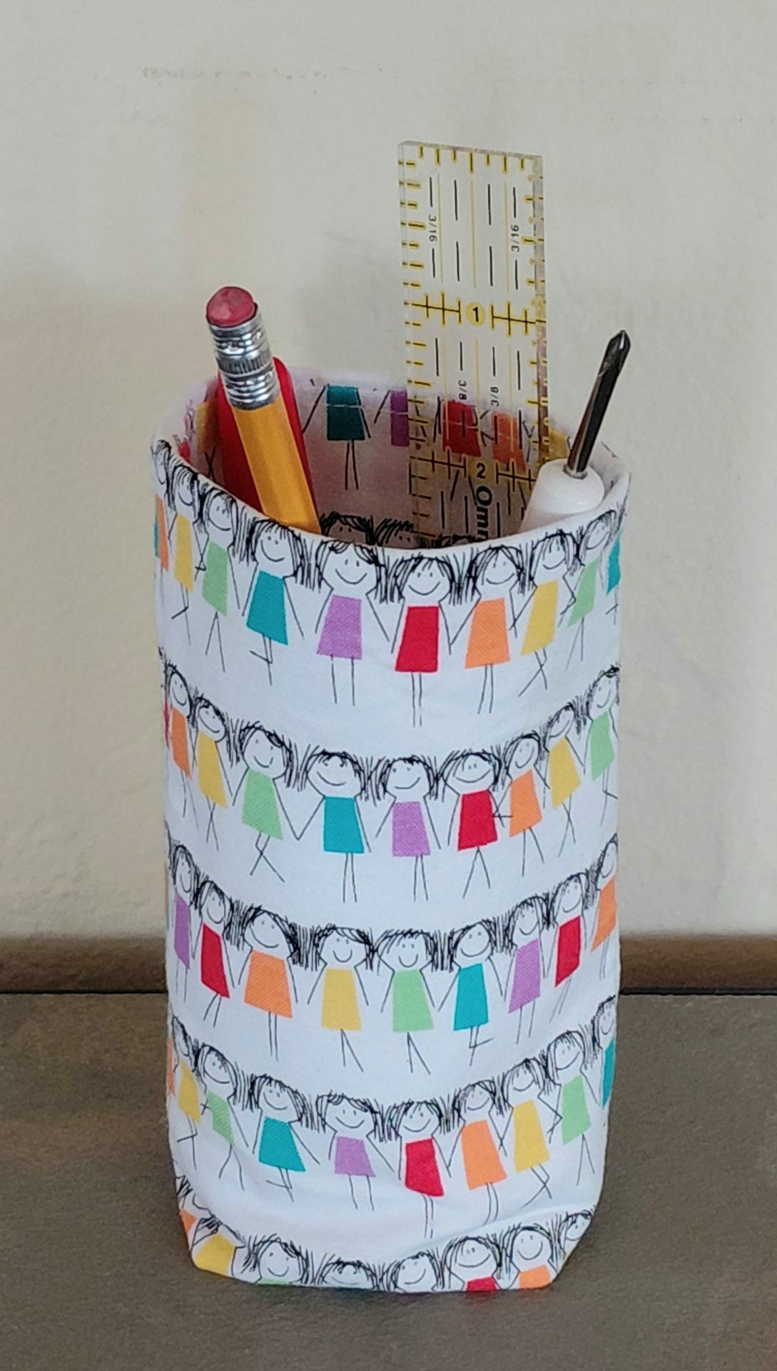 Rainbow Upright Eyeglasses Holder, Bright Colors Glasses Stand, Multicolored Weighted Fabric Eyeglasses Case