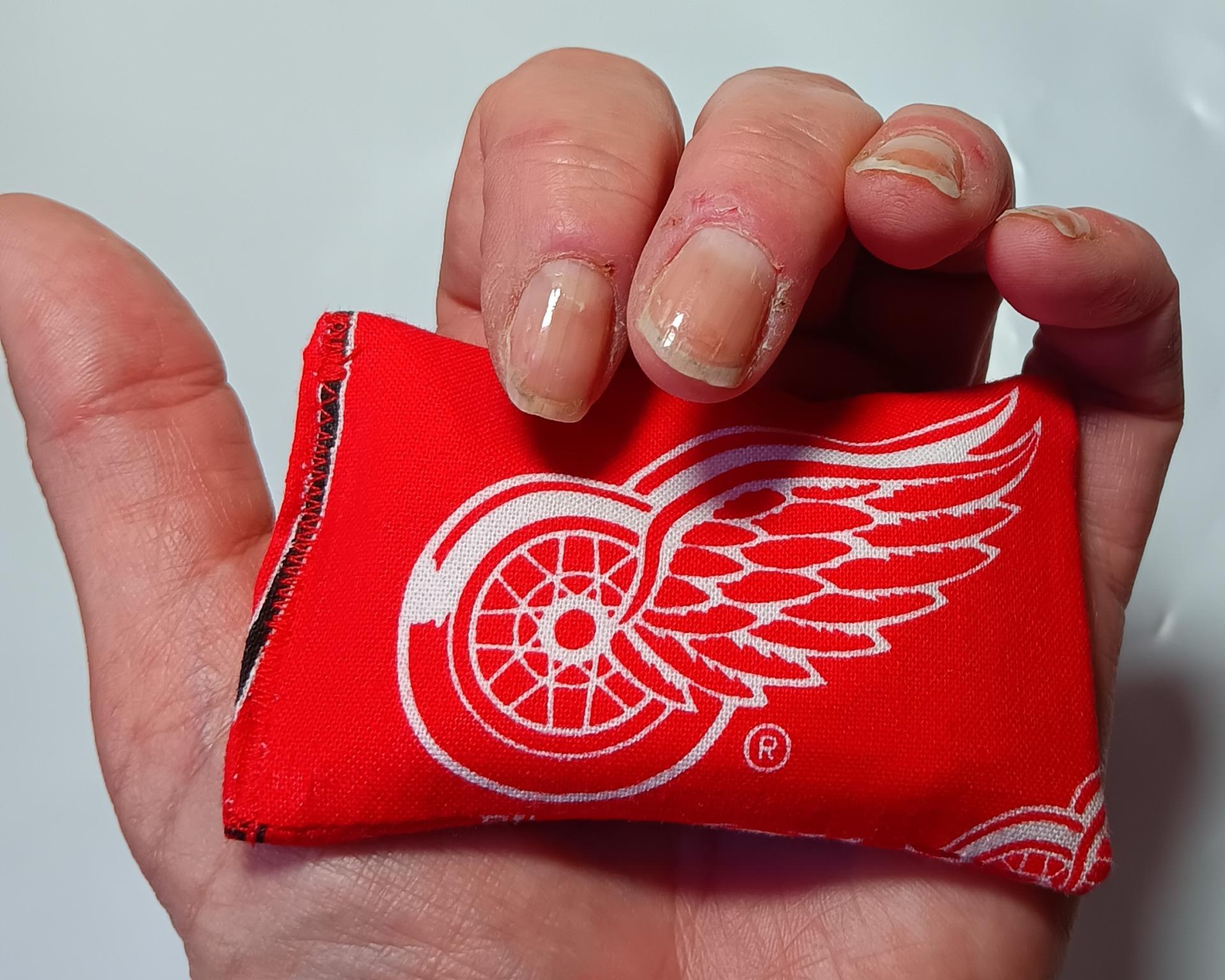Detroit Red Wings Small Rosin Bag, Handmade, for Bowling, Disc Golf, Gift for Bowlers
