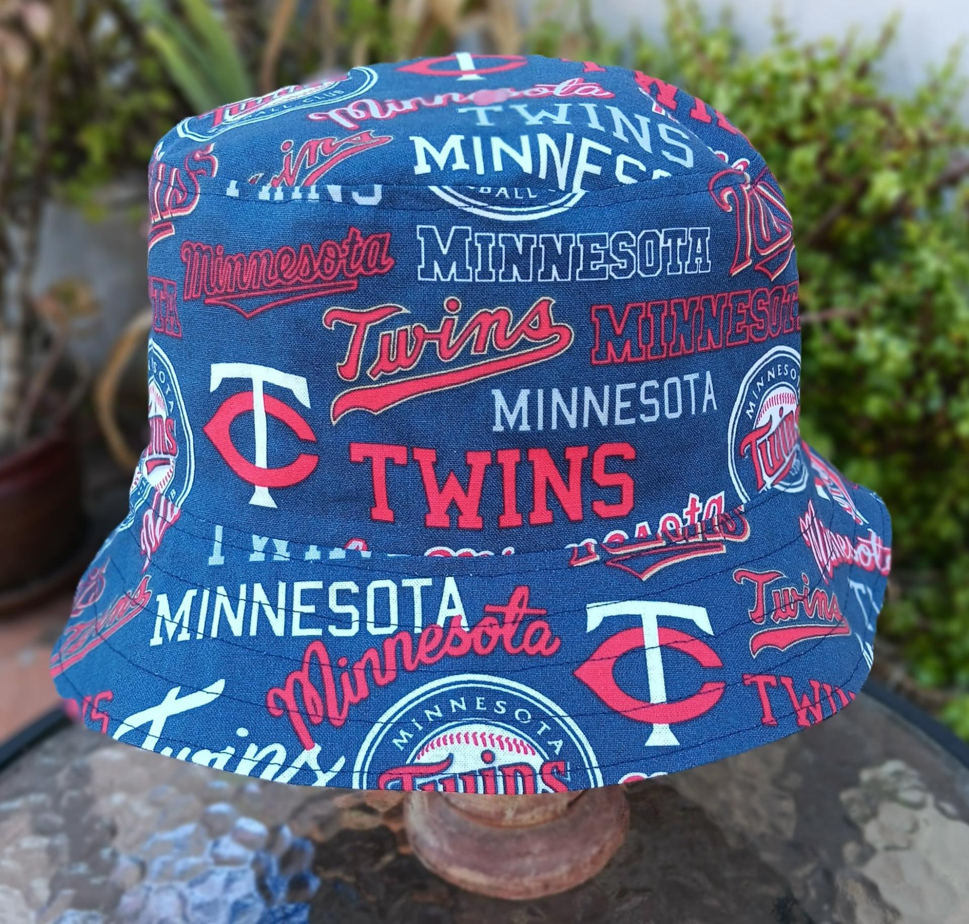 Minnesota Vikings / Twins Bucket Hat, Handmade, Reversible, Sizes up to 4XL, summer hat, fishing hat, sun hat, floppy hat, ponytail hat