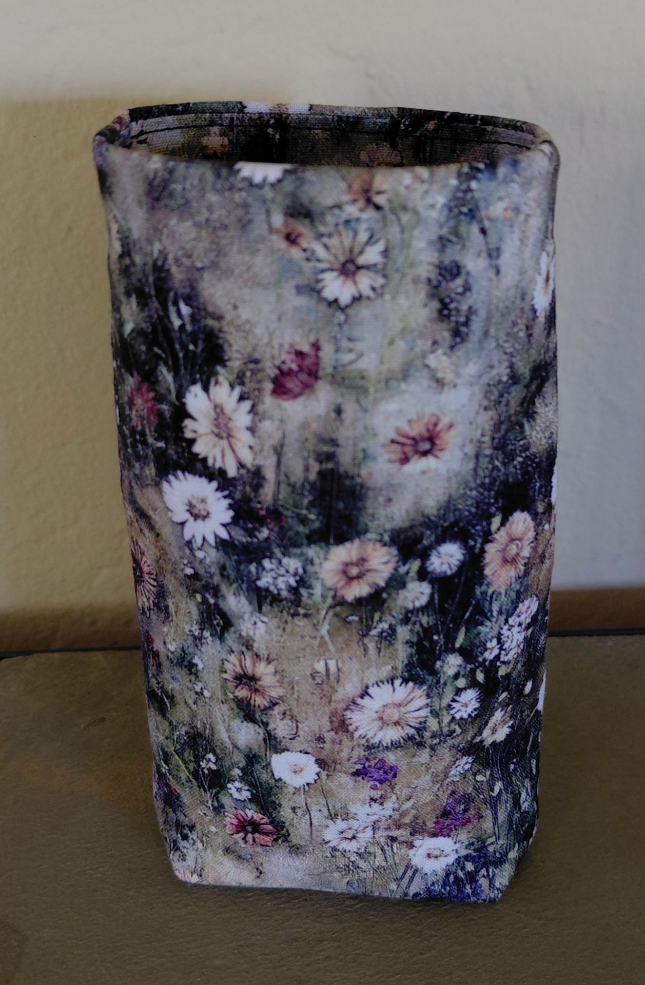 Wildflower Eyeglasses Holder, Floral Glasses Stand, Glasses Holder, Mom Gift, Weighted Stand-up Glasses Pouch, Flower Lover Gift