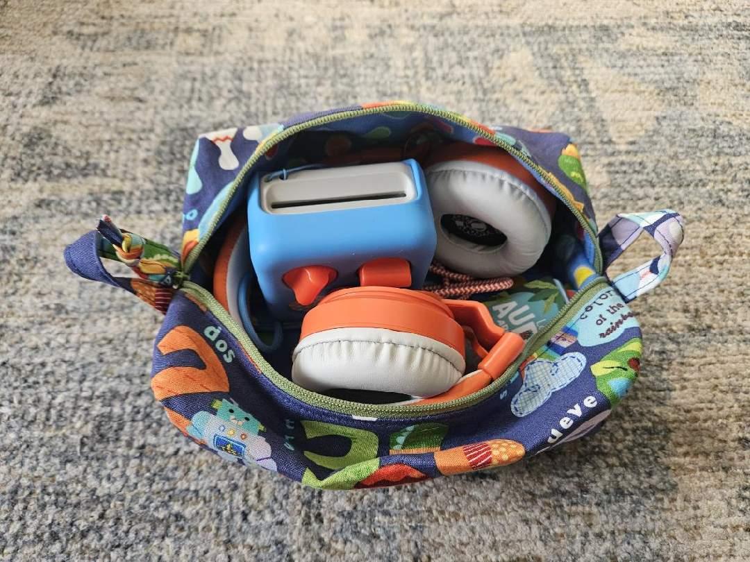 Boxy Zipper Diaper Pouch, Wipes Pouch, Diaper Bag Organizer, Jungle Animals Print, Baby Shower Gift, Gift for  Animal Lover