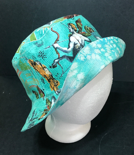 Sagittarius Bucket Hat, Reversible, Zodiac Sign, Astrology Gift, Sizes up to 4XL, Cotton, floppy hat, fishing hat, sun hat, casual hat