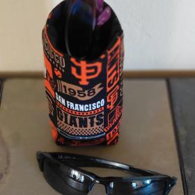 San Francisco Giants Upright Eyeglass Holder, Handmade, Weighted, Glasses Case, Glasses Stand, Eyeglasses Cup, Gift for Giants fan
