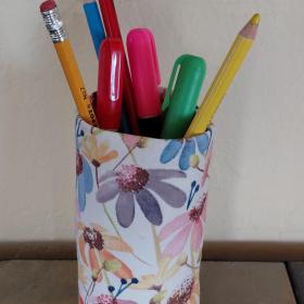 Cornflower Eyeglasses Holder, Glasses Stand, Glasses Holder, Mom Gift, Weighted Stand-up Glasses Pouch, Flower Lover Gift