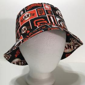 San Francisco Giants Bucket Hat, Reversible, Unisex, Sizes S-XXL, Cotton, summer fishing hat, sun hat, ponytail hat, floppy hat, block print